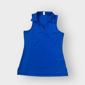 Marika Samantha Blue Polo Tank Top Tennis Pickleball